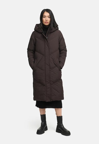 Manteau d’hiver 'Teonaa 16' MARIKOO en marron : devant