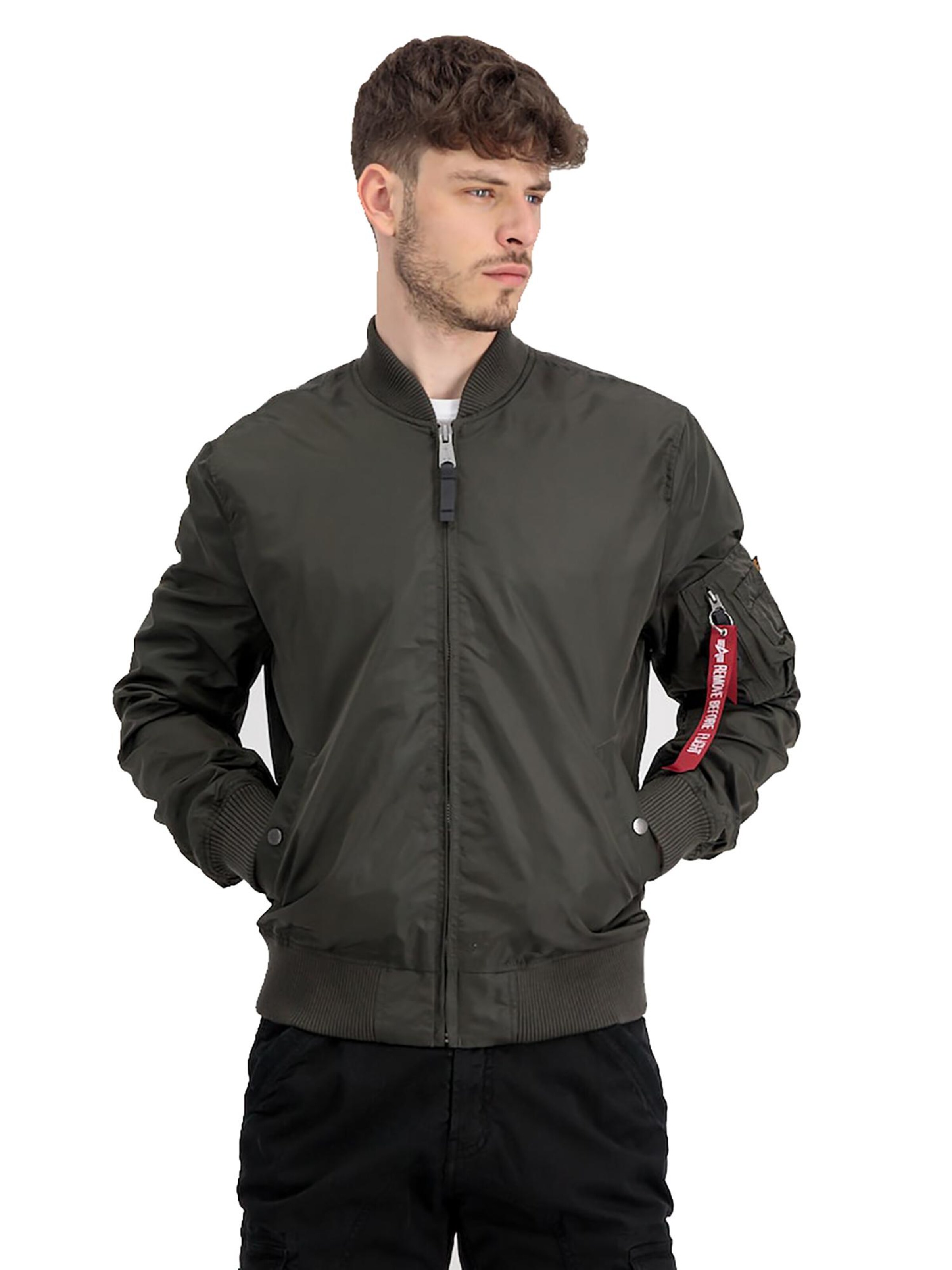 ALPHA INDUSTRIES Between-Season Jacket 'MA-1 TT' in Grey