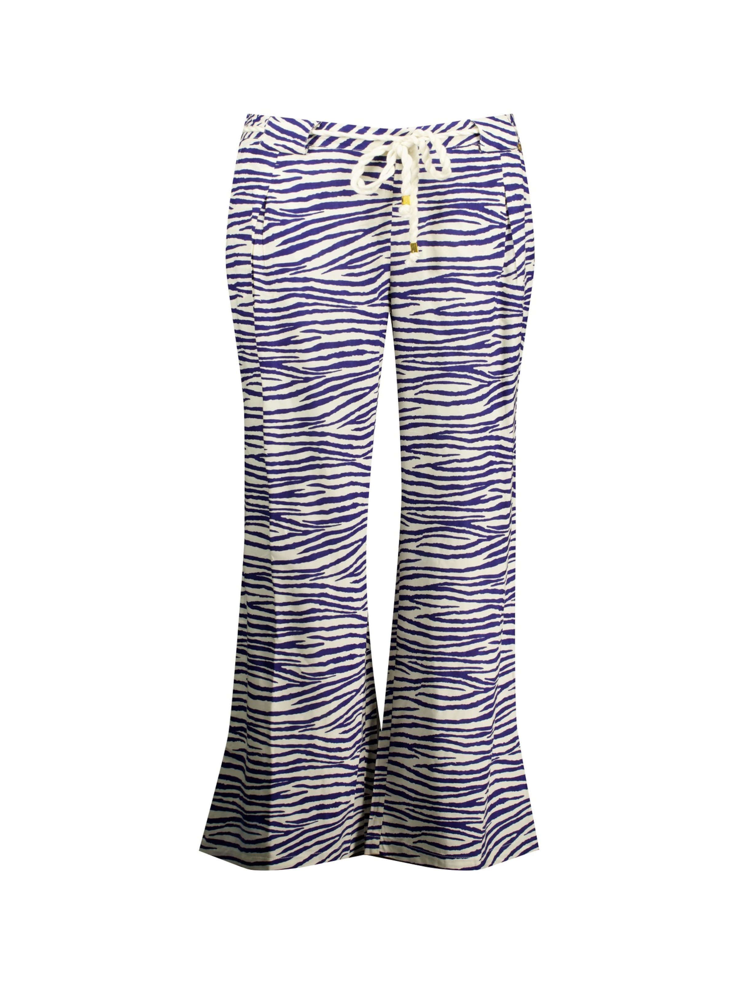 évasé Pantalon 'DONAZIA' Deeluxe en bleu : devant