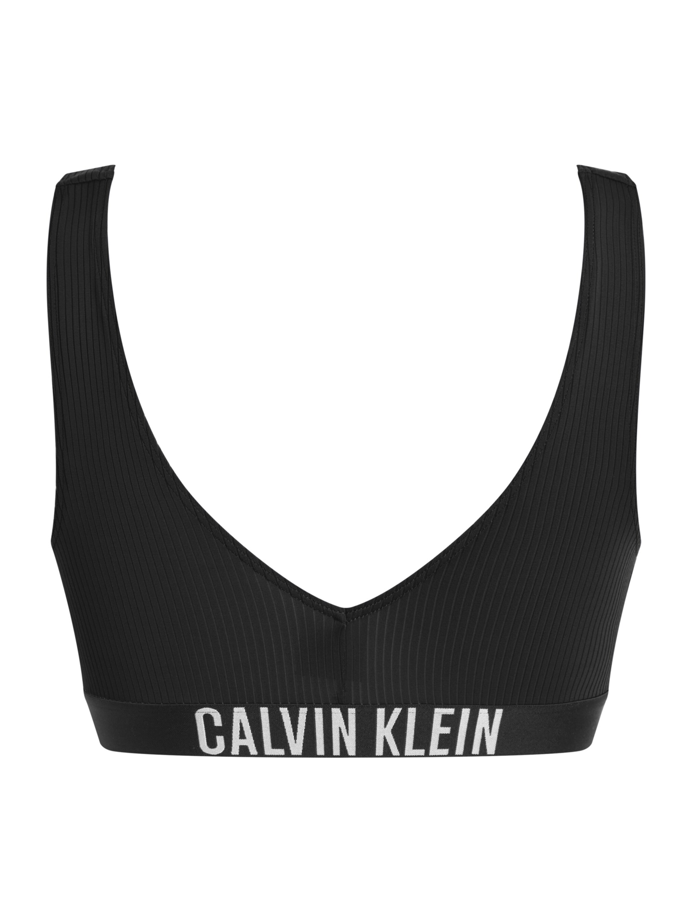 Calvin Klein Swimwear Triangel Bikinitop in Schwarz