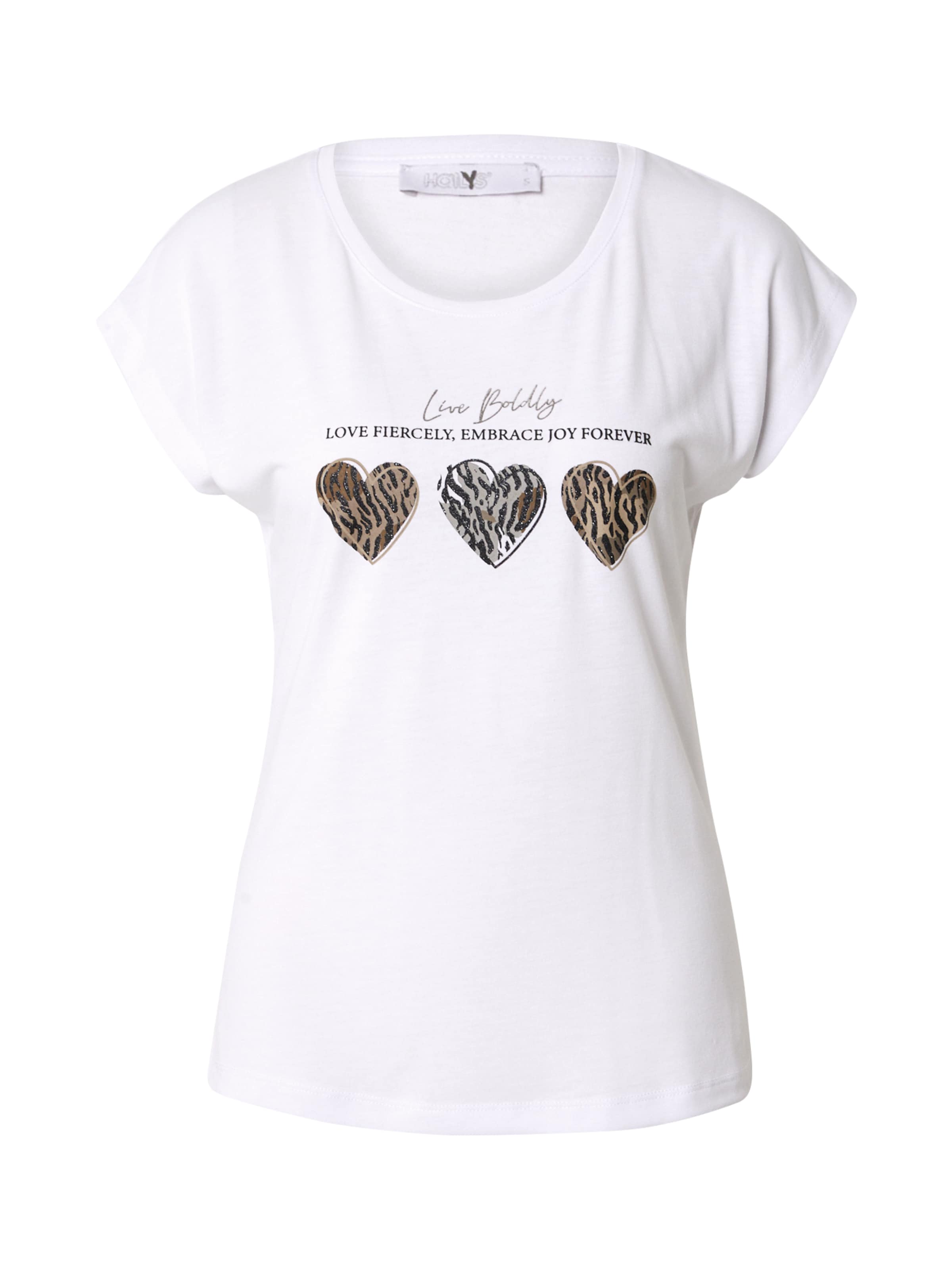 Hailys T-Krekls 'Sh44aron', krāsa - brokāta / melns / Sudrabs / balts, Preces skats