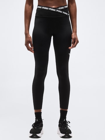 PUMA Skinny Sportnadrágok 'Strong' - fekete: elől