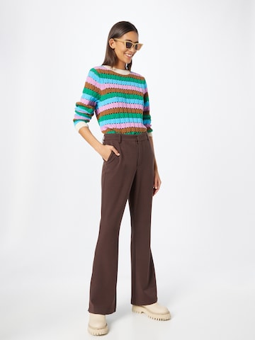 OBJECT Flared Pants 'MISA' in Brown