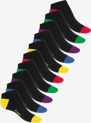 footstar Ankle Socks 'Color Pop' in Black: front