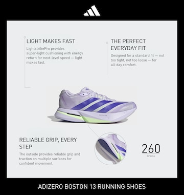 ADIDAS PERFORMANCE Laufschuh 'ADIZERO BOSTON 13' in Lila