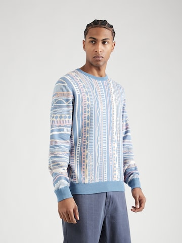 Iriedaily Regular fit Пуловер 'Theodore Summer' в синьо: отпред