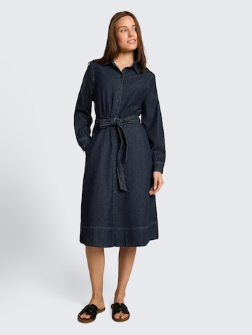TOM TAILOR Blousejurk in Blauw: voorkant