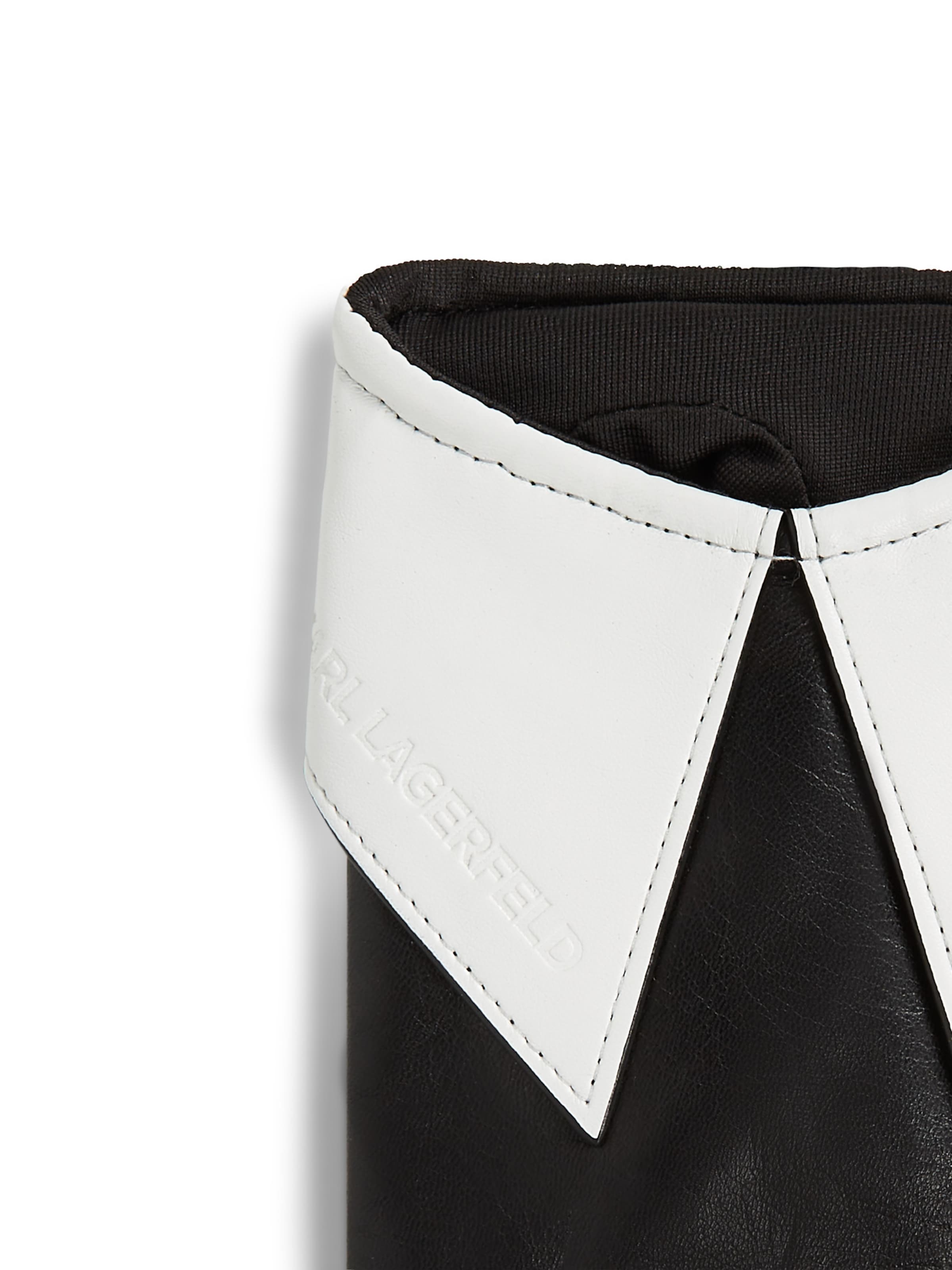 Karl Lagerfeld Γάντια με κομμένα δάχτυλα σε μαύρο