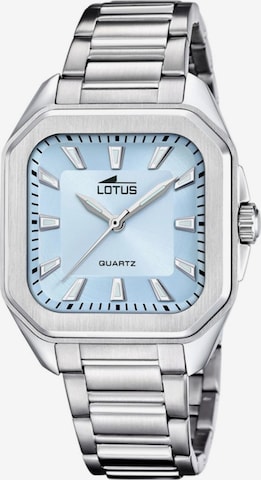 Montre à affichage analogique 'Lotus - Watch Square Series - Quartz watch movement - Watch case width: 35 mm' Lotus en bleu : devant