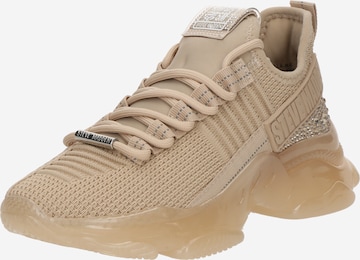 STEVE MADDEN Platform trainers in Beige: front