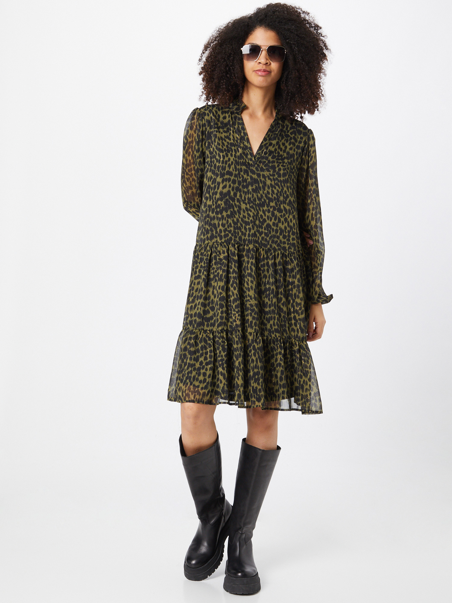 Odzież Plus size Kaffe Sukienka koszulowa Timana w kolorze Trawa Zielonam 