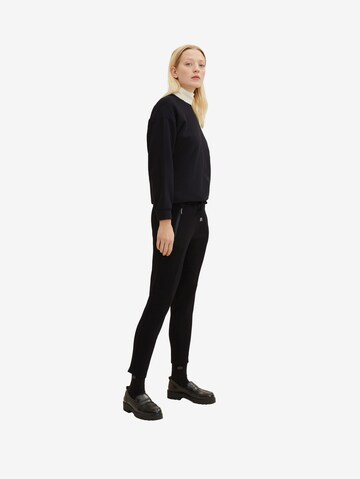 TOM TAILOR Slim fit Pants in Black