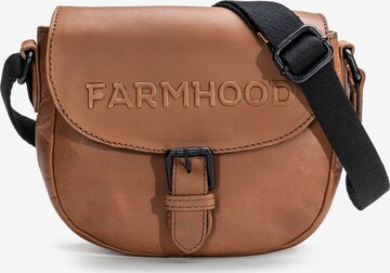 Sac à bandoulière Farmhood en marron : devant