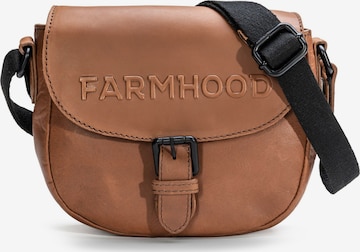 Farmhood Crossbody Bag in Brown: front