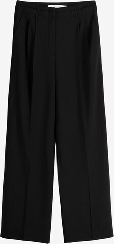 Pantalon à pince Bershka en noir : devant