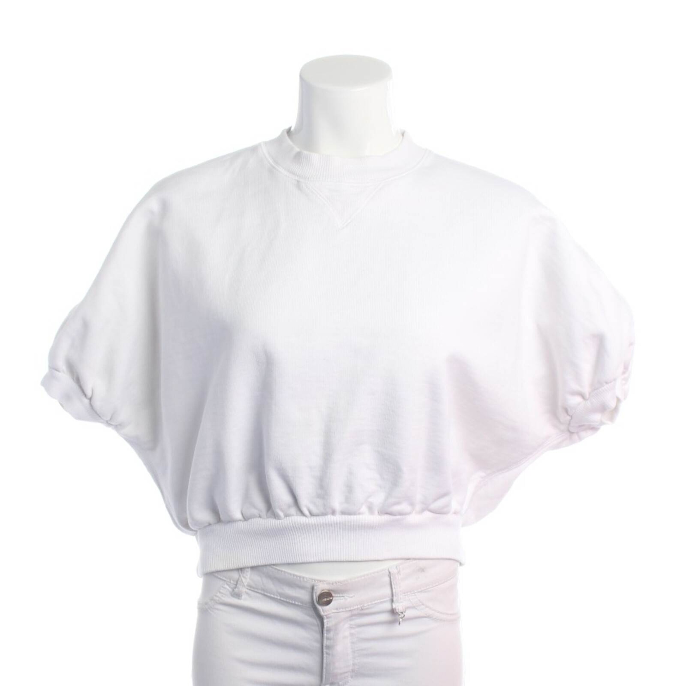 PRADA Sweatshirt / Sweatjacke S in Weiß: Vorderseite