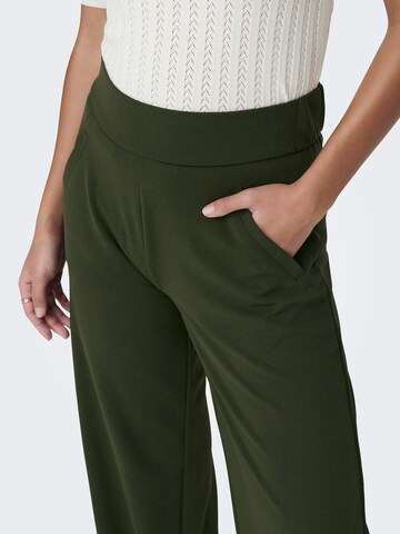 JDY - Perna larga Calças 'JDYLOUISVILLE CATIA' em verde