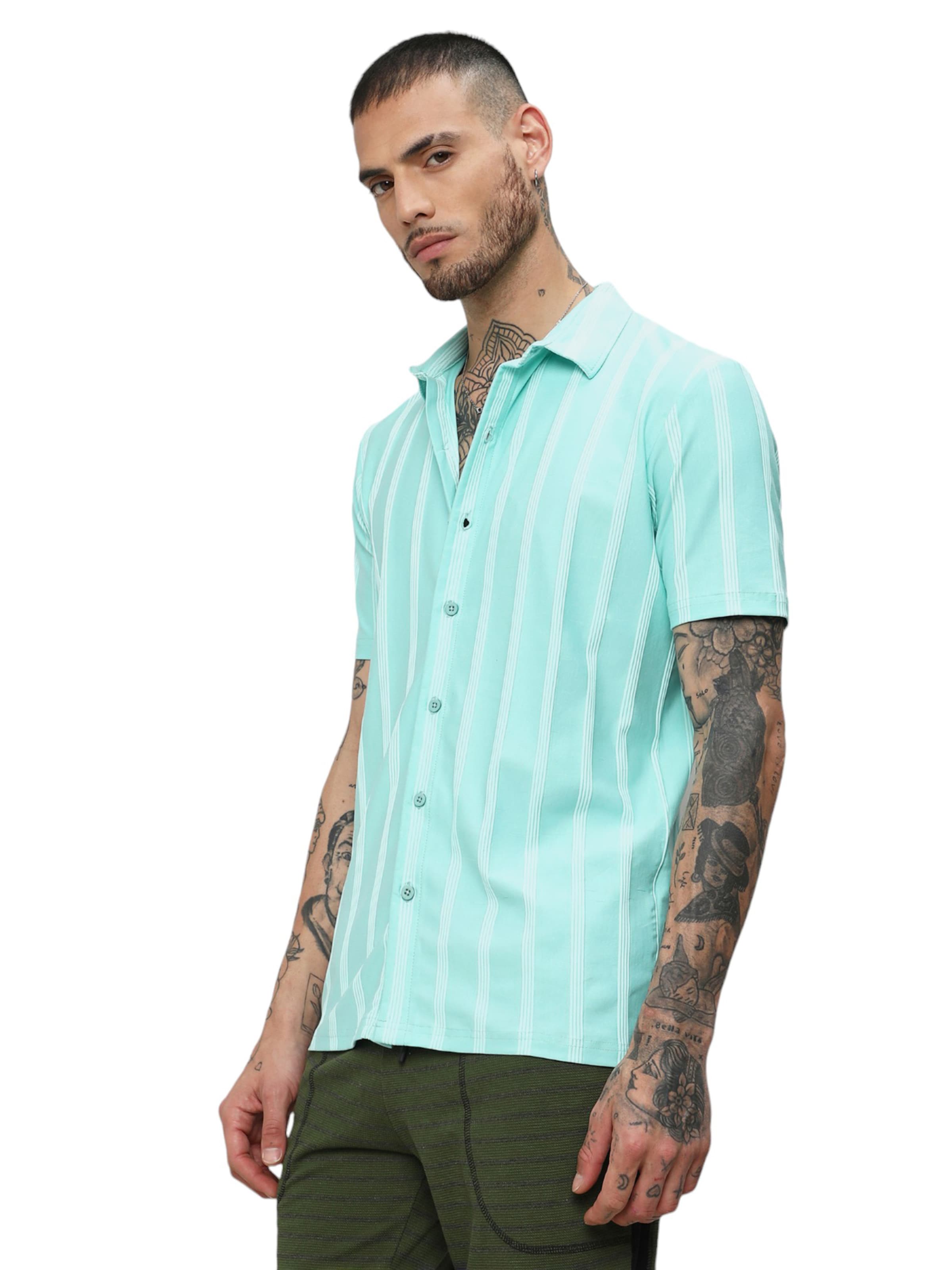 Campus Sutra Средняя посадка Рубашка ' Archie ' в Синий