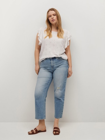 MANGO Blus 'Julieta' i vit