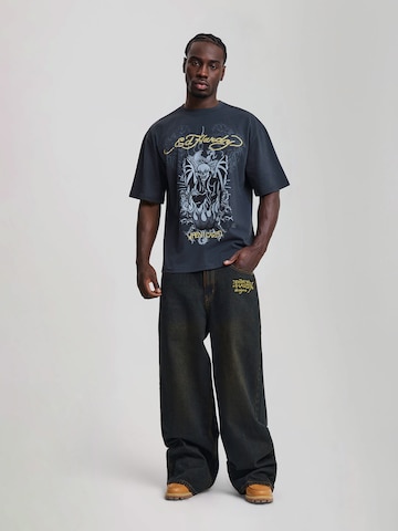 Ed Hardy Baggy Jeans in Zwart