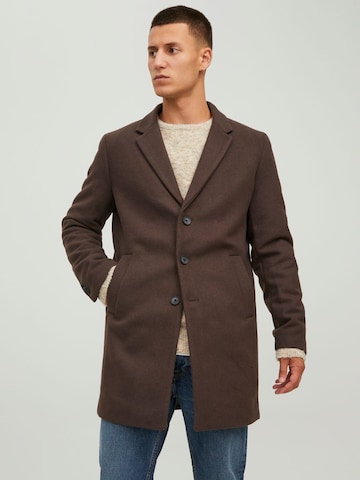 Manteau mi-saison JACK & JONES en marron : devant