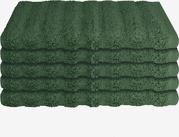 SCHIESSER Towel 'Gästetuchset Neapel' in Green: front