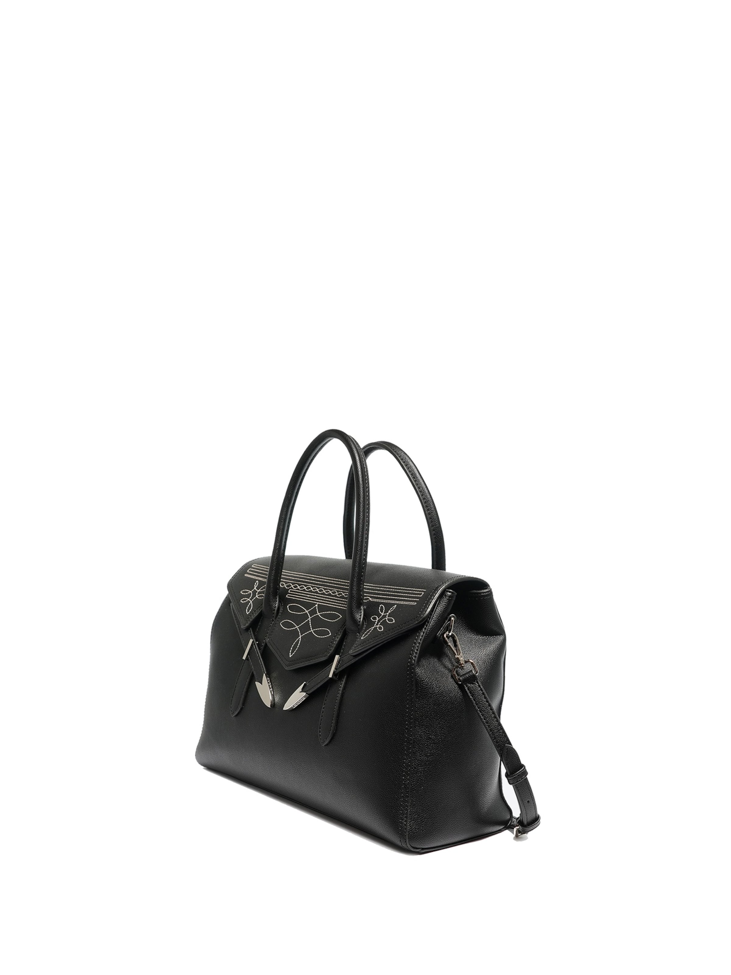 Borsa a mano 'Emberyn' di Secret Pon Pon in nero: frontale