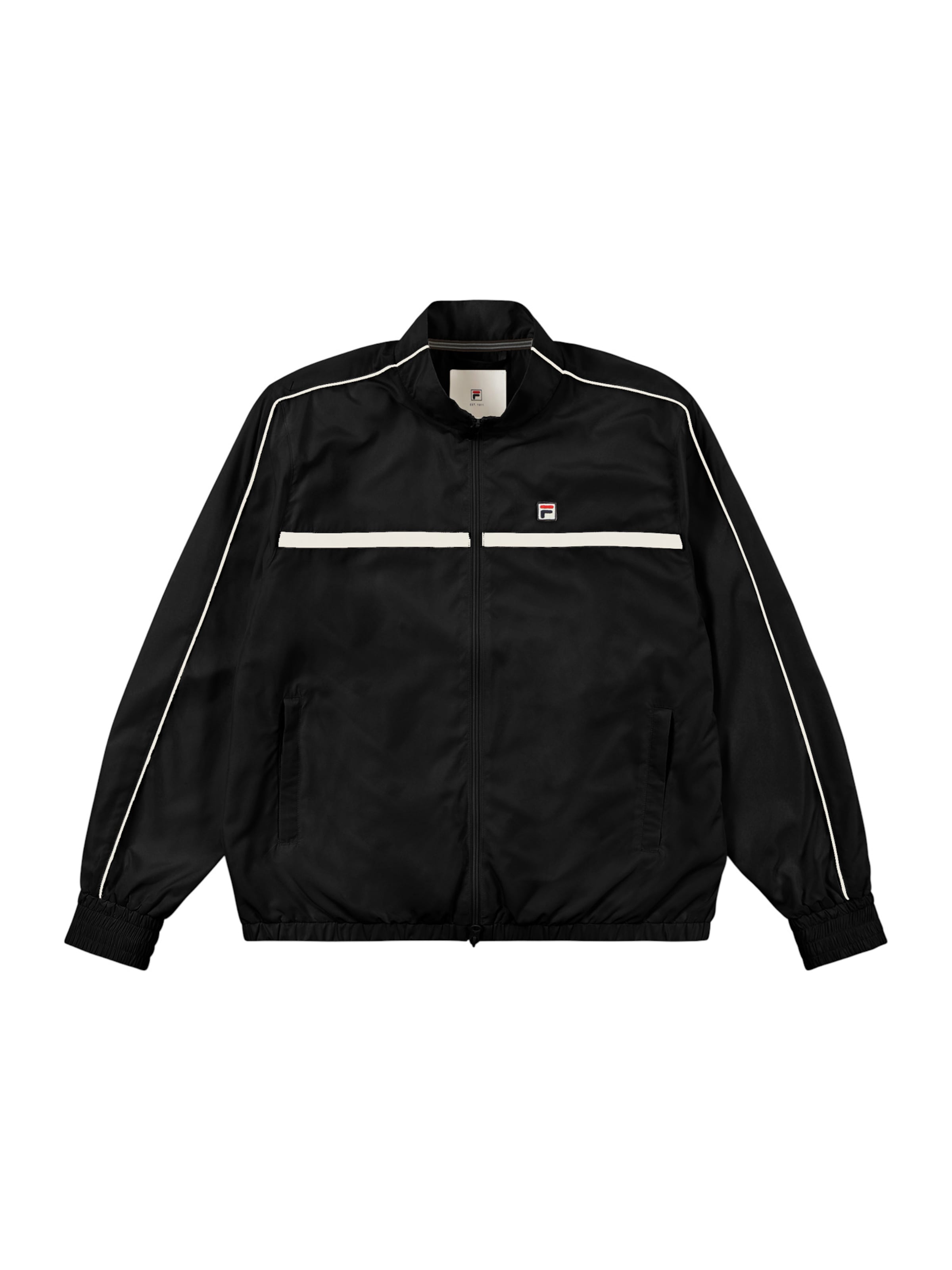 FILA - Sudadera con cremallera 'San Siro' en negro: frente