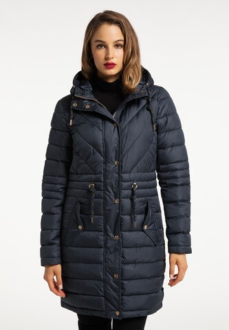 faina Winter coat in Blue: front