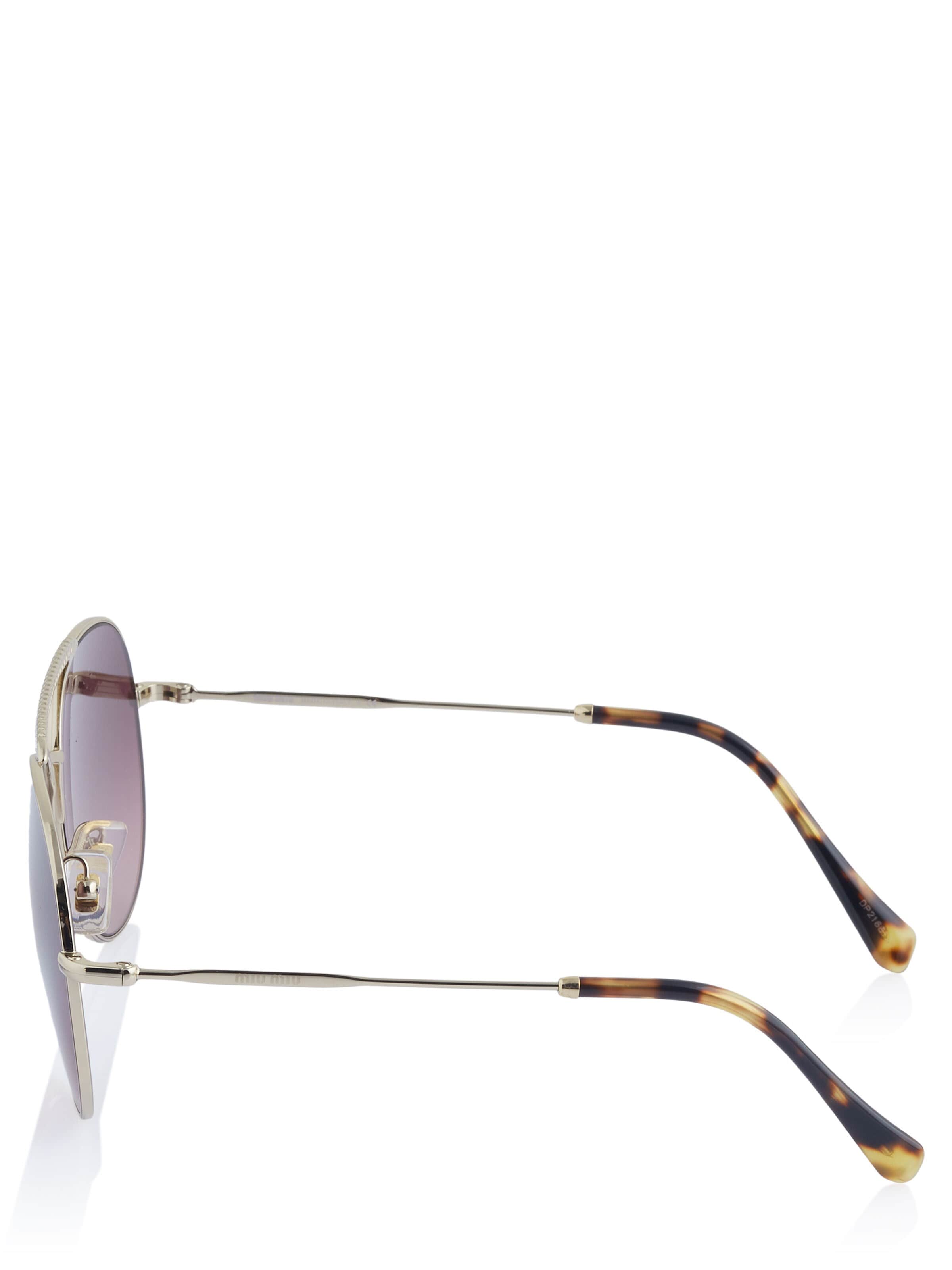 Miu Miu Solbriller 'Miu Miu Sonnenbrille' i guld