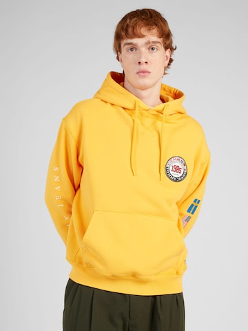 Tommy Jeans - Sweatshirt 'ARCHIVE GAMES' em amarelo: frente