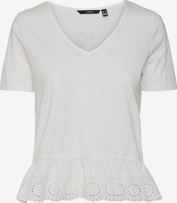 Tricou 'EMILY' de la VERO MODA pe alb: față