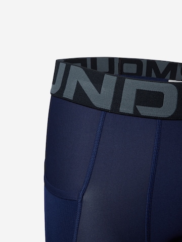 UNDER ARMOUR Skinny Sportunterhose in Blau