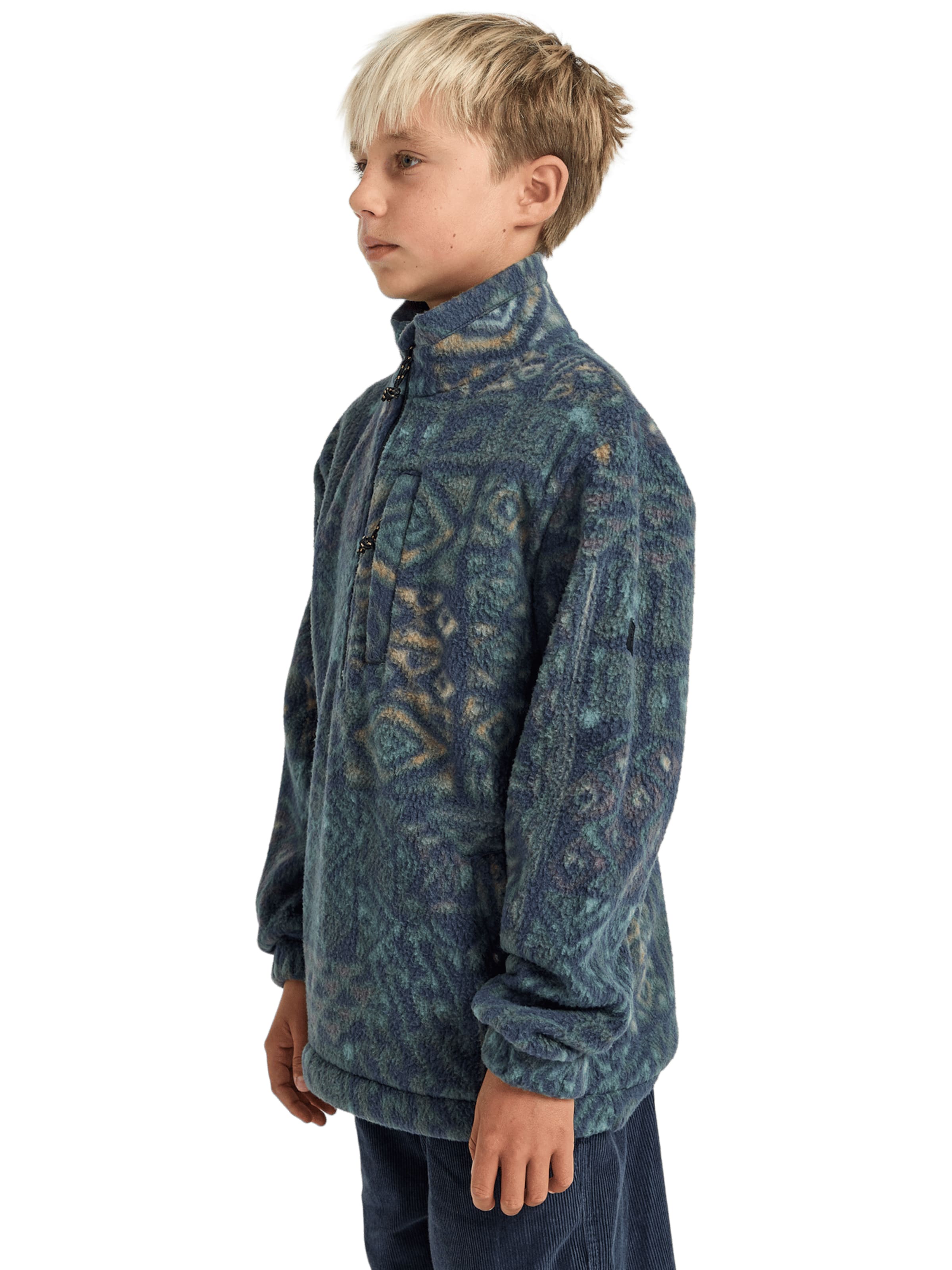 BILLABONG Fleece Jacket in Blue: front