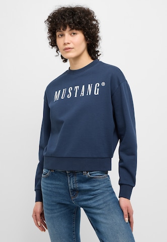 MUSTANG Sweatshirt in Blue: front