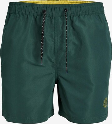 JACK & JONES Board Shorts 'Fiji' in Green: front