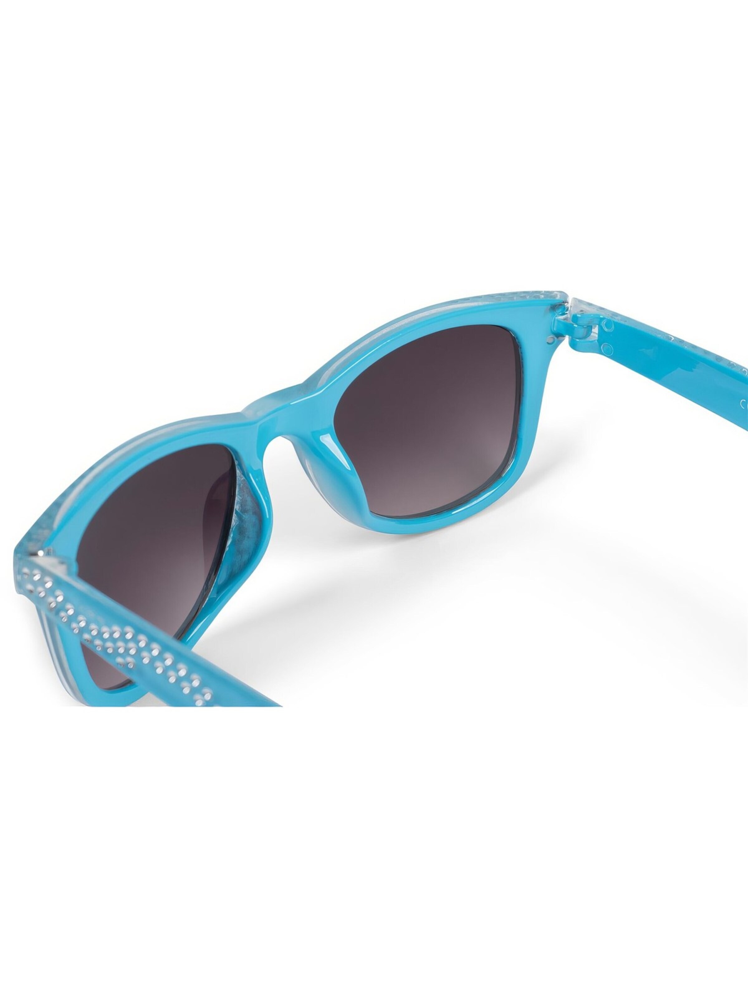 styleBREAKER Sunglasses 'Mädchen Nerd Sonnenbrille mit Strass' in Blue