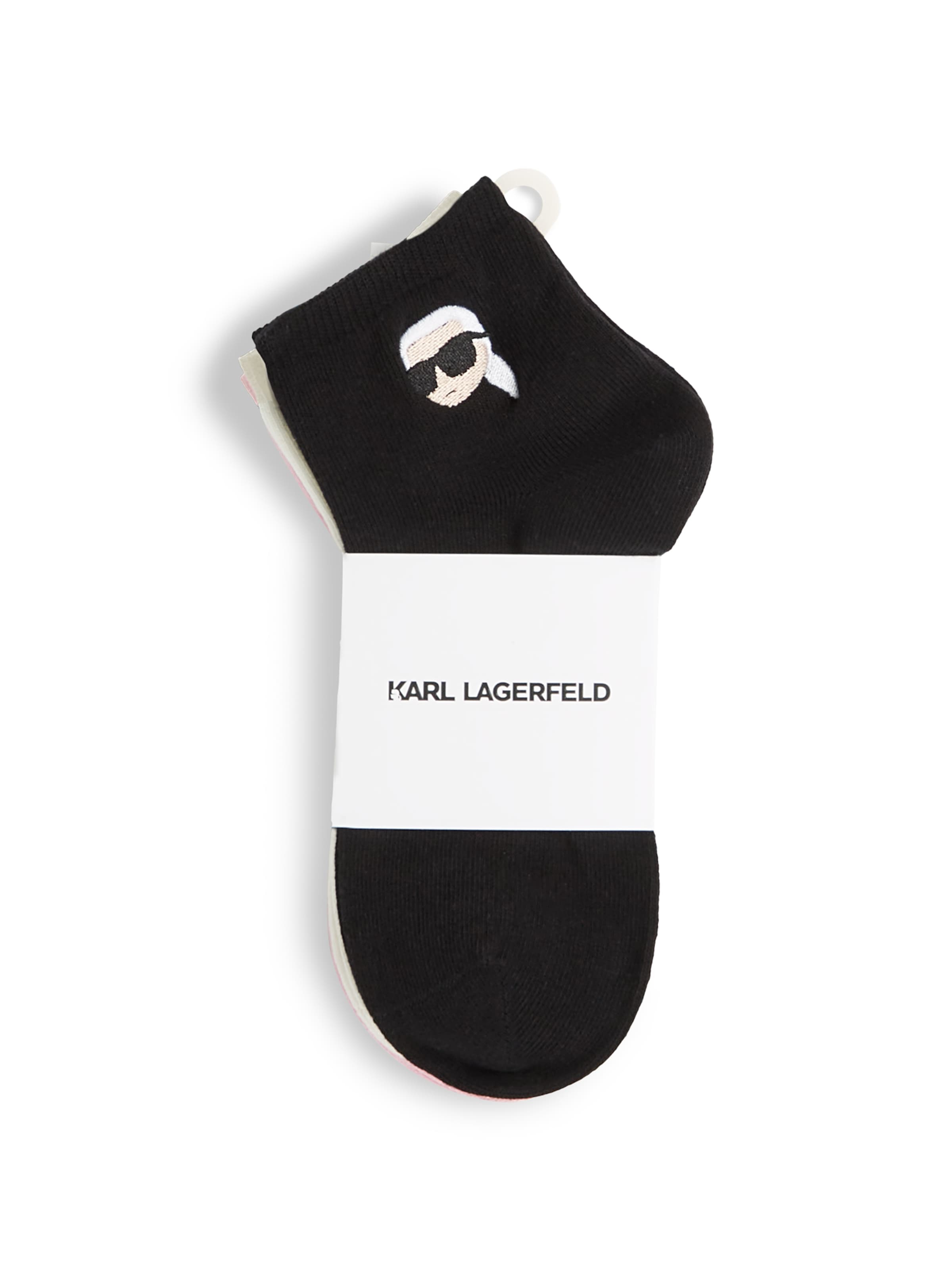 Karl LagerfeldČarape ' Ikon- kurze Socken – 3er-Pack ' - roza boja