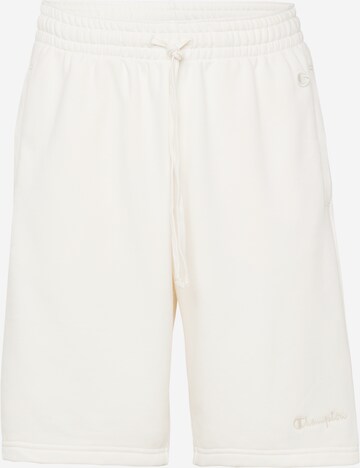 regular Pantaloni di Champion Authentic Athletic Apparel in bianco: frontale