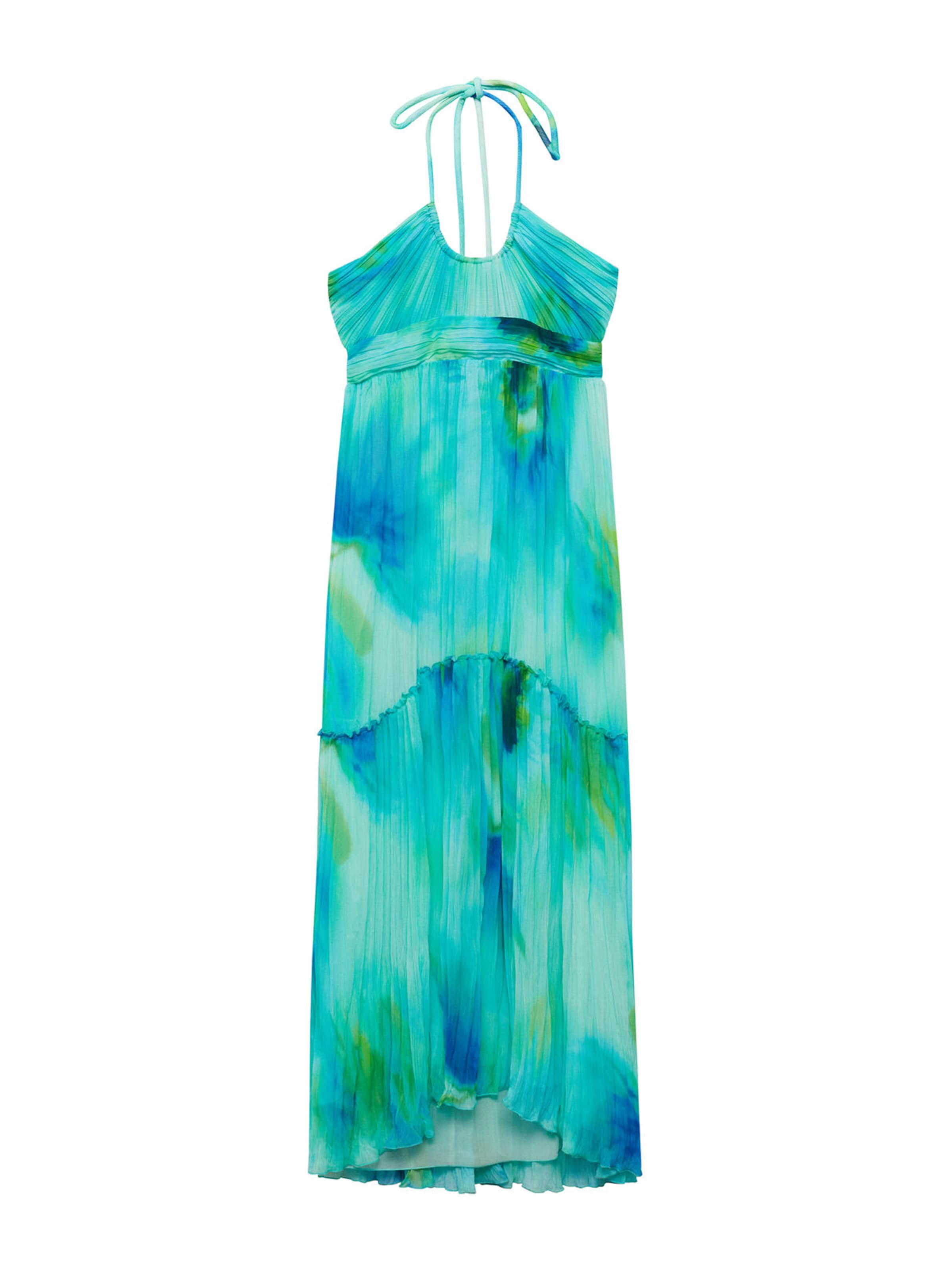 MANGO Šaty 'Lucia' – modrá: přední strana