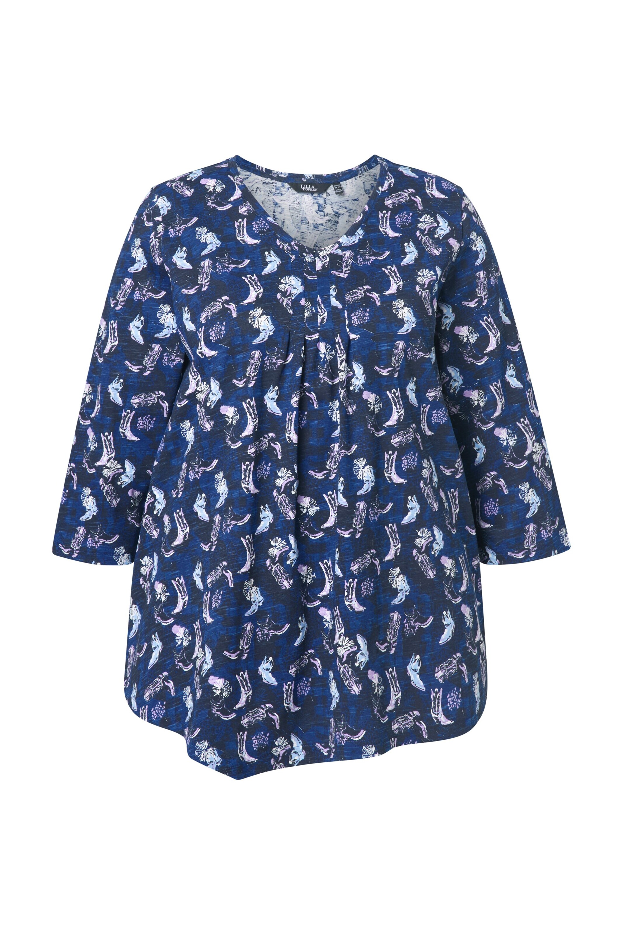 Ulla Popken Shirt in Blau: Vorderseite
