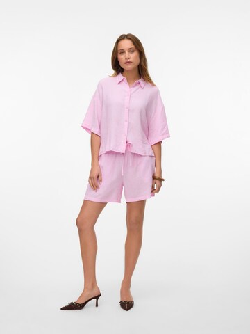 Loosefit Pantalon 'VMLinn' VERO MODA en rose