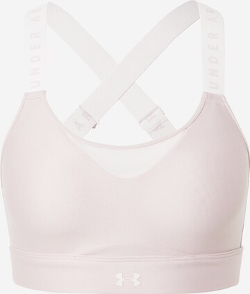 Soutien-gorge de sport 'Infinity High' UNDER ARMOUR en rose : devant