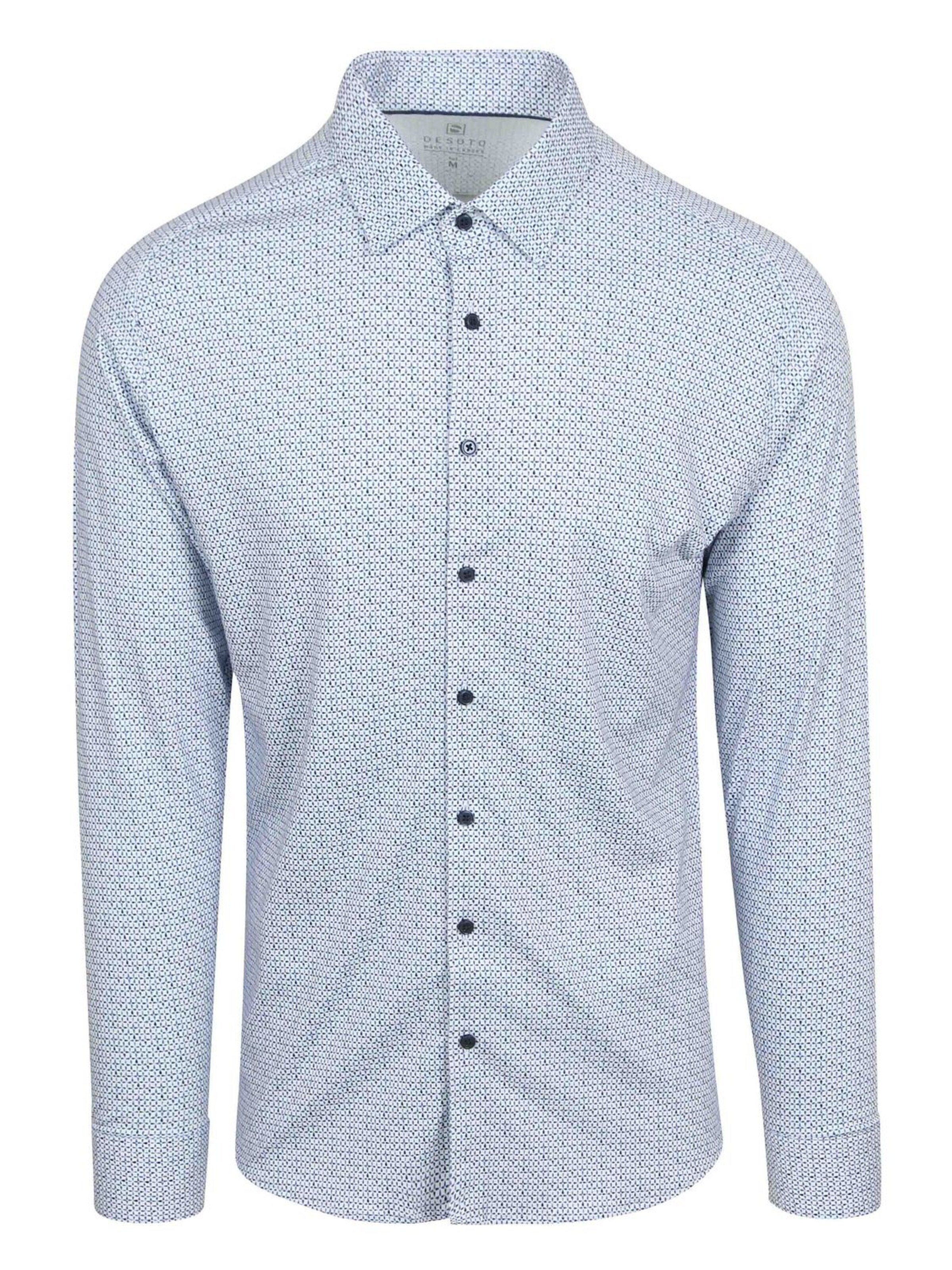 DESOTO Slim fit Overhemd in Blauw