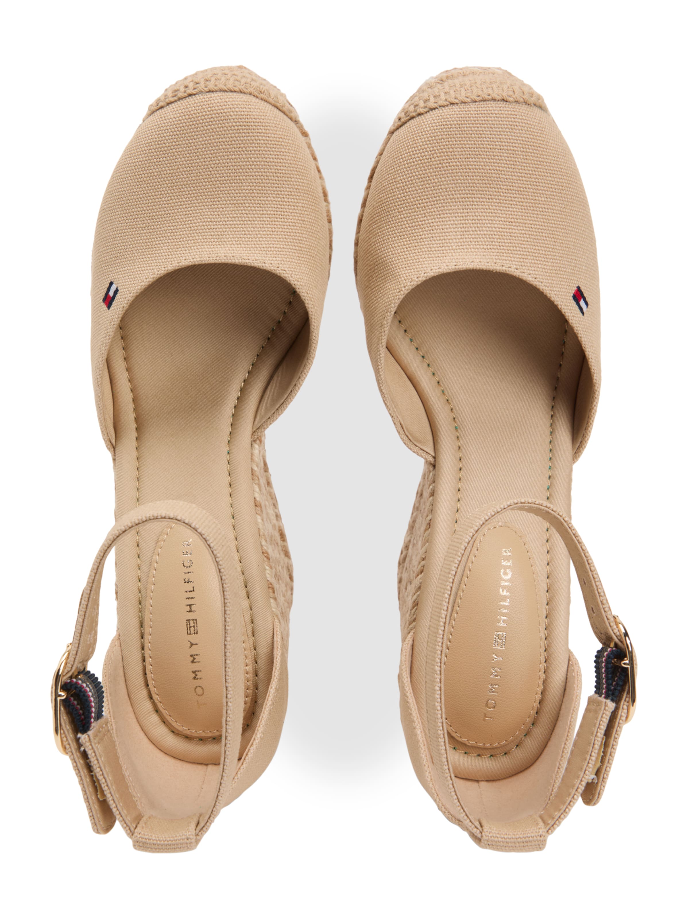 TOMMY HILFIGER Lahtise kannaosaga kontsakingad, värv beež