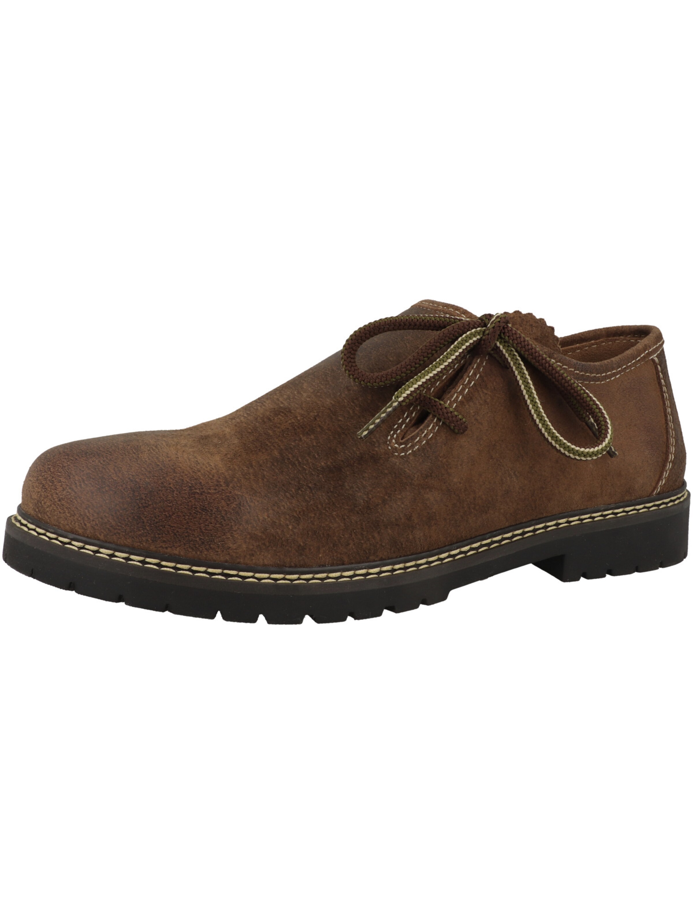 Chassure folklorique 'Bruno' Krüger Buam en marron : devant