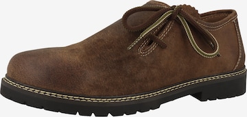 Krüger Buam Traditional shoes 'Bruno' in Brown: front