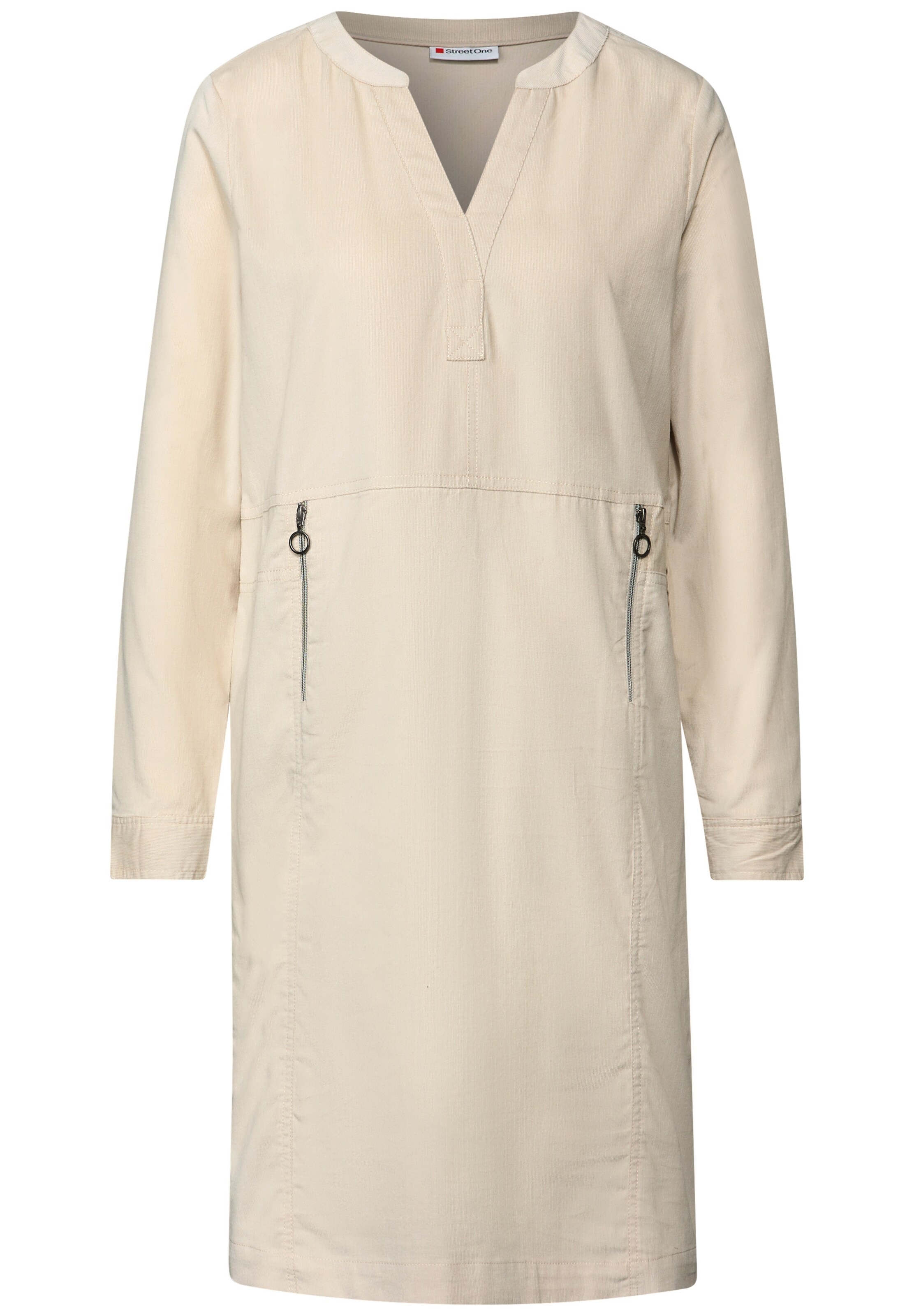 STREET ONE Kleid in Beige: Vorderseite