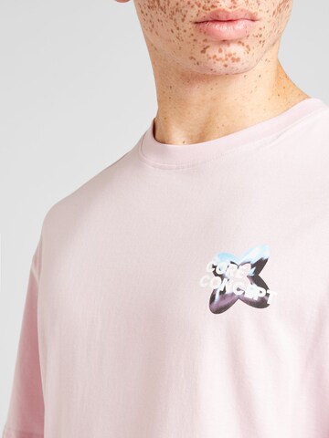 JACK & JONES - Camisa 'FLOWER' em roxo