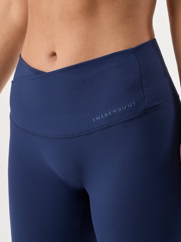 SWEDEMOUNT Skinny Sporthose 'Core'‌‌‌‌‌ in Blau